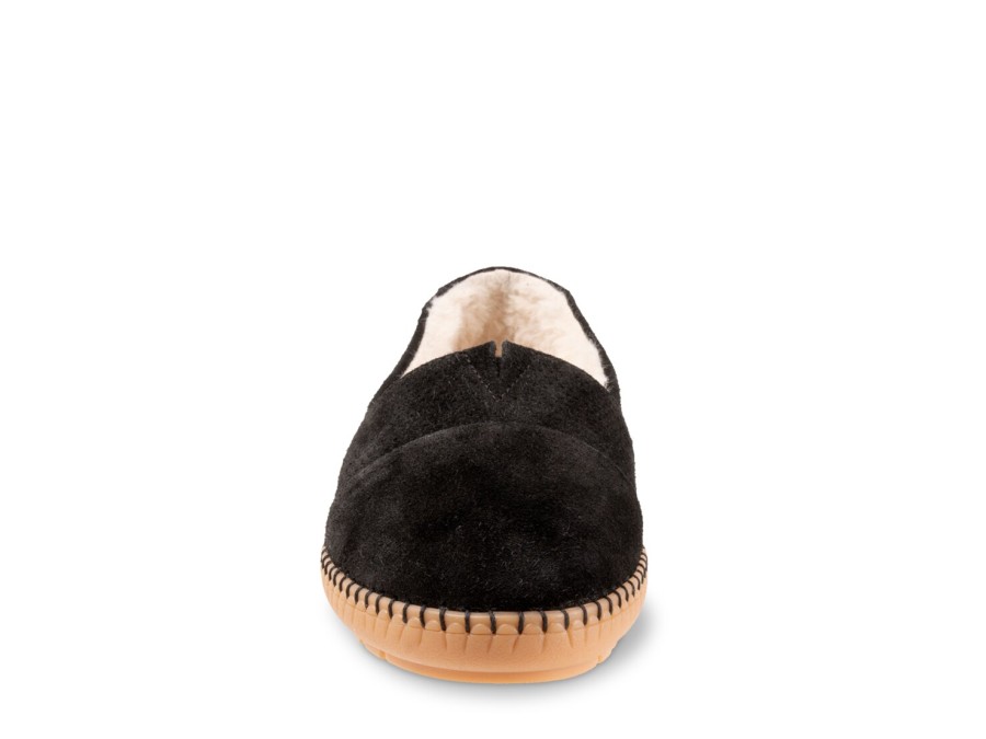 Online Trotters Ruby Plush Slip-On Black