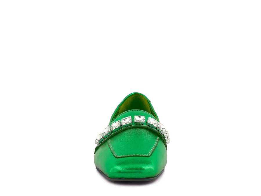 Online Rag & Co Churros Loafer Green Metallic