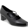 Wholesale Trotters Demi Pump Black