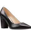 Hot Nine West Cara Pump Black Leather