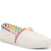 Hot TOMS Alpargata Pride Rainbow Slip-On - Women'S White/Multicolor Rainbow