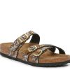 Best Birkenstock Franca Sandal - Women'S Brown/Silver/Tan Snake Print