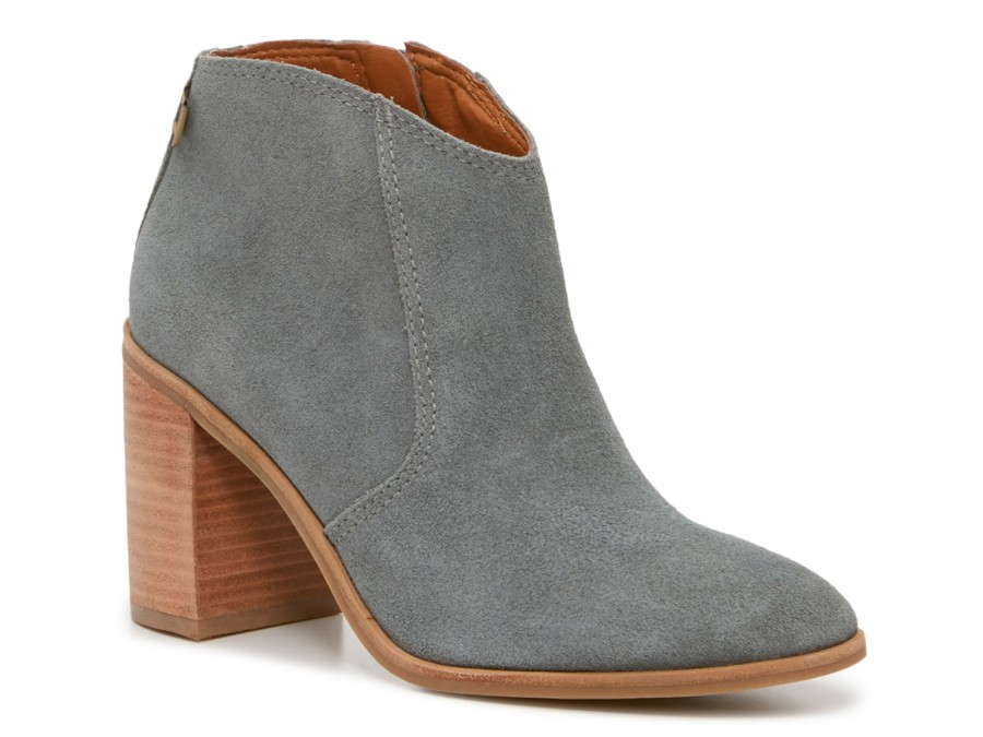 Best Lucky Brand Pellyon Western Bootie Slate Grey