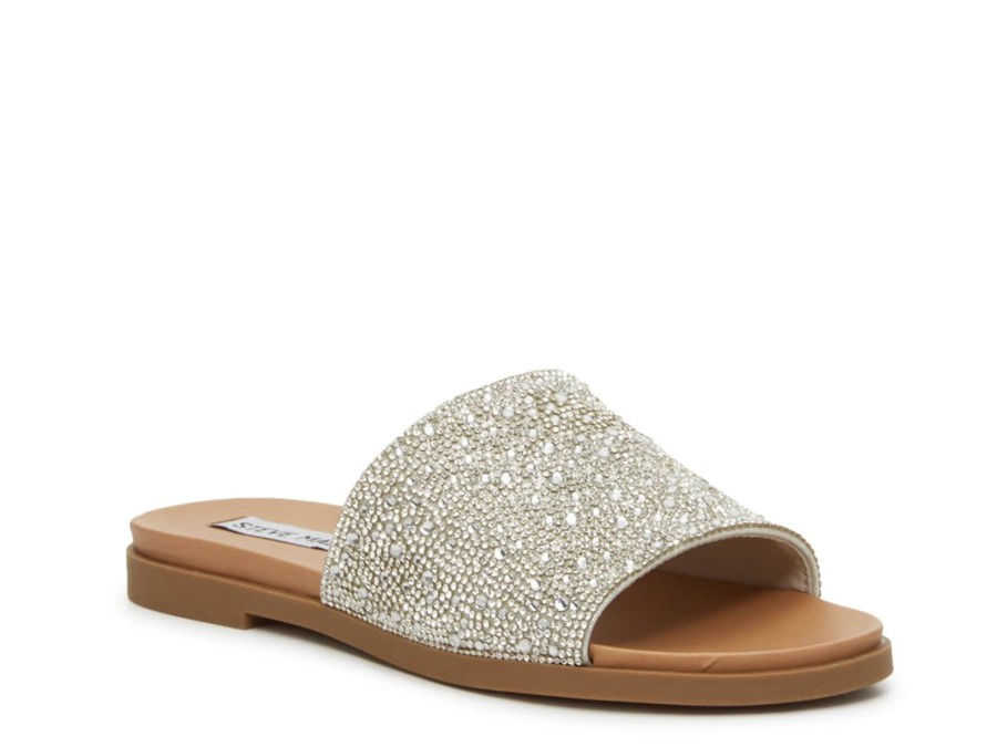 Clearance Steve Madden Kept Sandal Silver Metallic