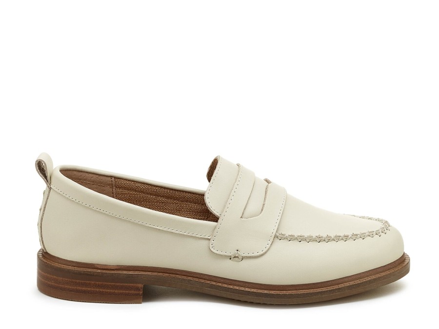 Clearance Kelsi Dagger Brooklyn Lens Loafer Salt White Leather