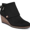 Hot Dr. Scholl's Create Wedge Bootie Black Faux Suede