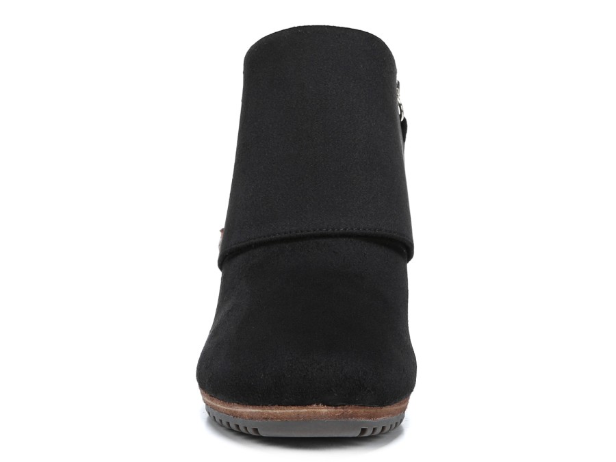 Hot Dr. Scholl's Create Wedge Bootie Black Faux Suede