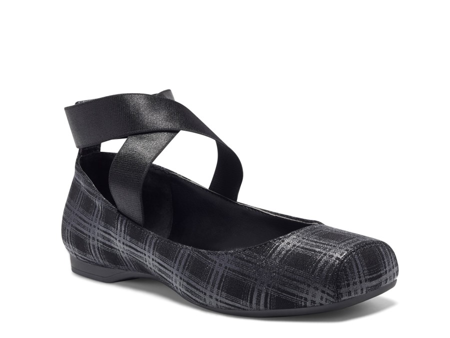 Hot Jessica Simpson Mandalaye Ballet Flat Black/Grey Plaid