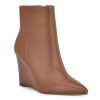 Wholesale Nine West Paes Wedge Bootie Brown