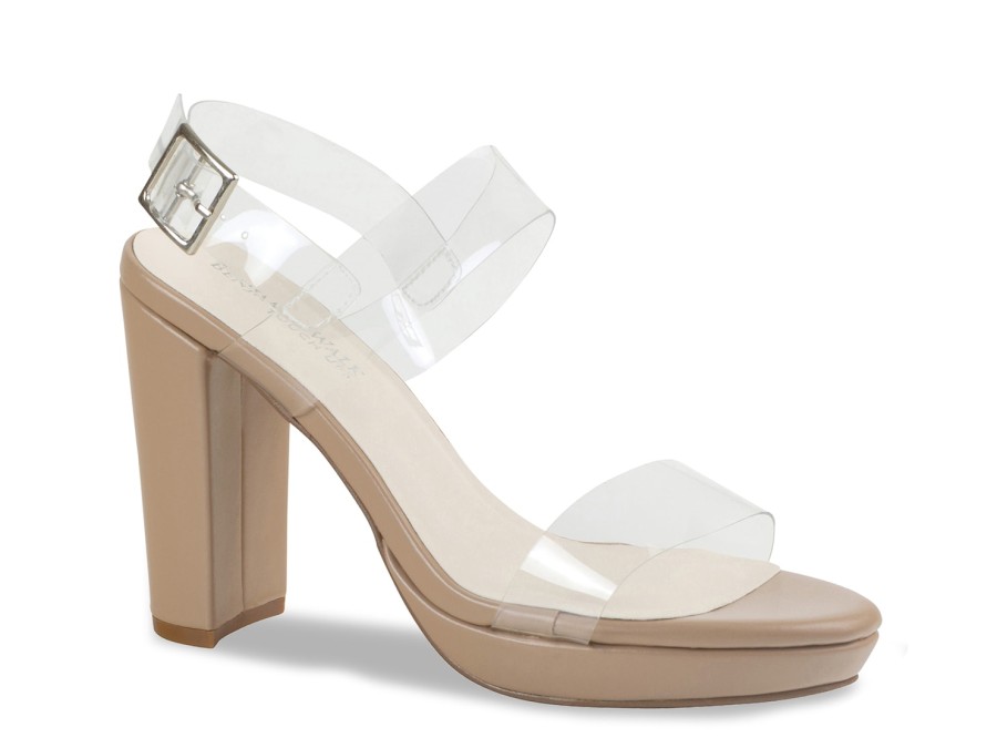 Hot Touch Ups by Benjamin Walk Nova Platform Sandal Clear/Taupe