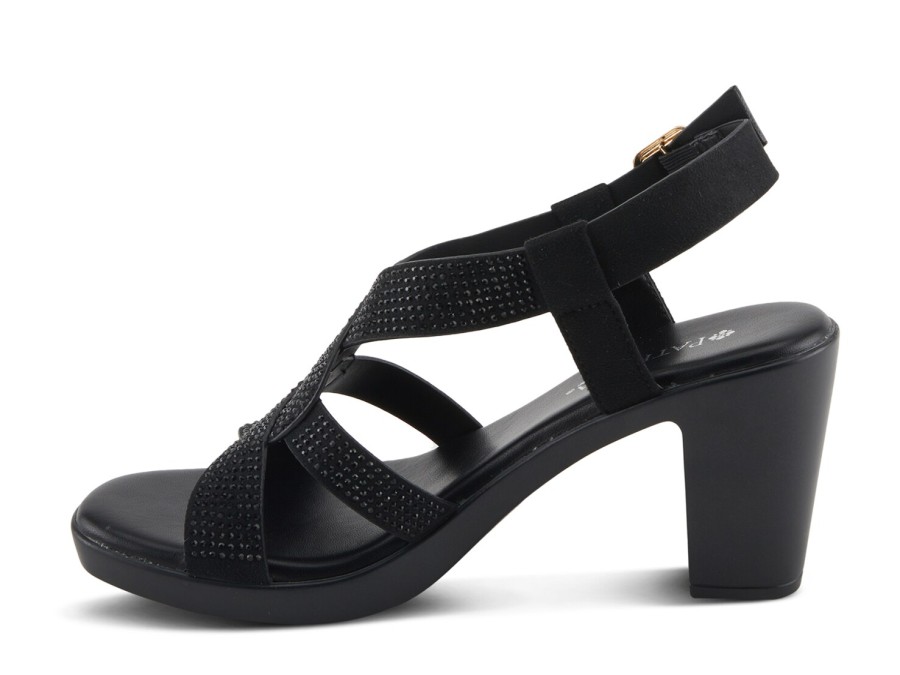 Clearance Patrizia by Spring Step Drina Platform Sandal Black