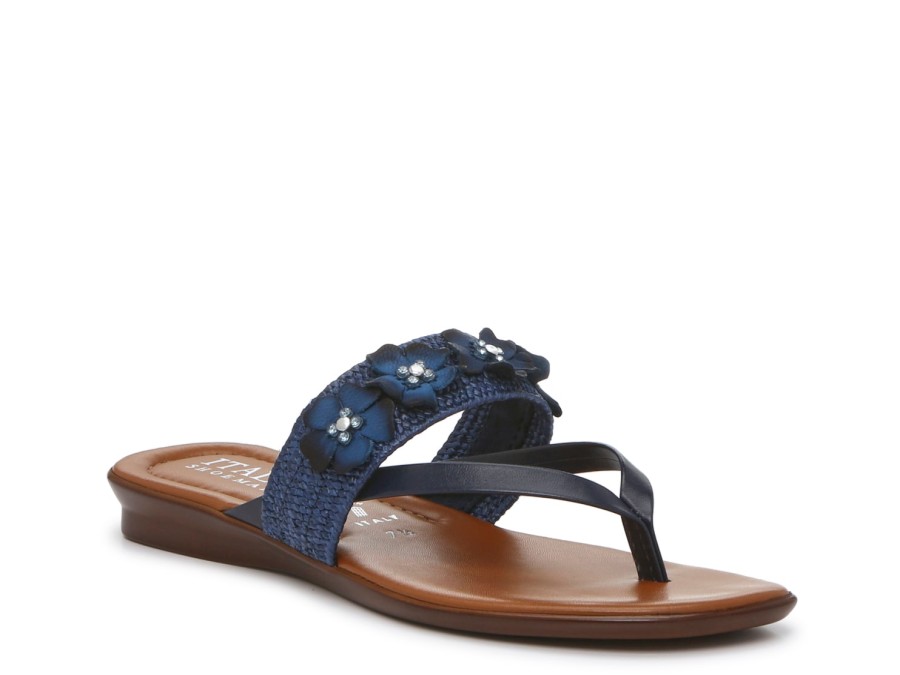 New Italian Shoemakers Leeah Sandal Navy