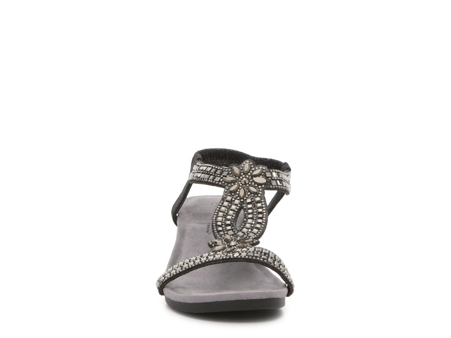 Wholesale Patrizia by Spring Step Travolta Wedge Sandal Pewter Metallic