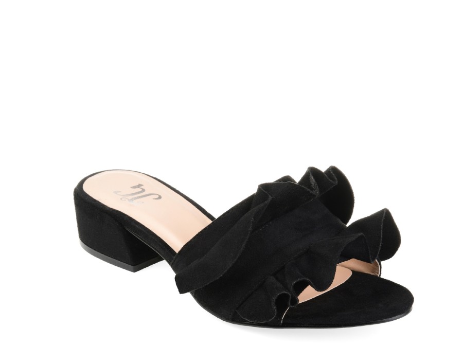 Best Journee Collection Sabica Sandal Black