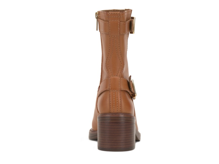 Online Vince Camuto Vergila Bootie Golden Walnut Leather