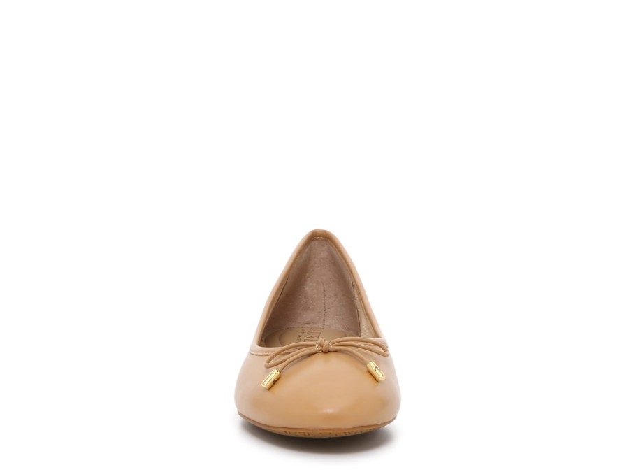 New Lauren Ralph Lauren Jayna Ballet Flat Tan