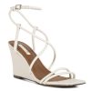 Clearance London Rag Gram Hunt Wedge Sandal Ecru