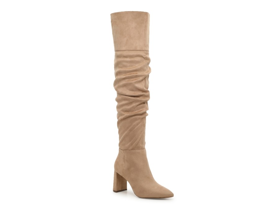 New Jessica Simpson Alexiana Over-The-Knee Boot Almond