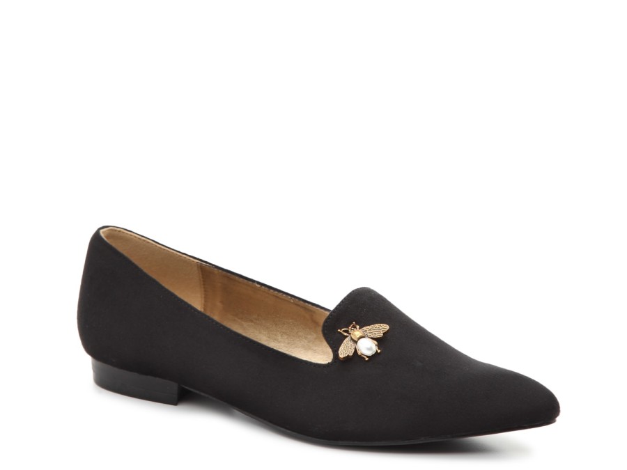 Clearance Bellini Beam Loafer Black Faux Suede