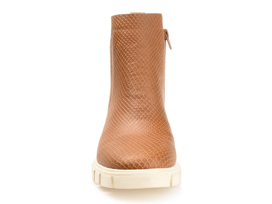 Hot Journee Collection Jeeva Bootie Cognac