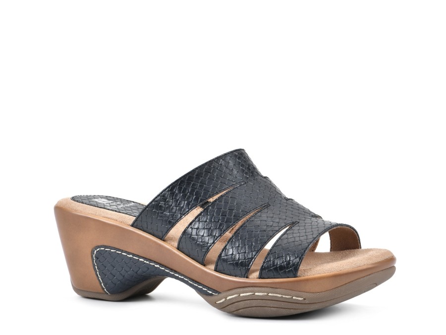 Best White Mountain Valora Platform Sandal Black