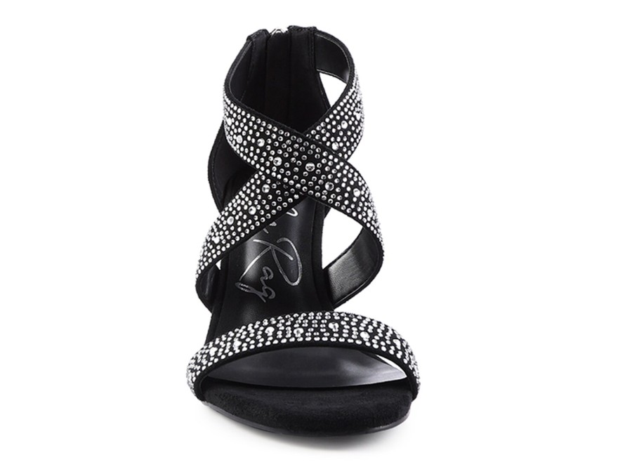 Hot London Rag Queen Bee Sandal Black