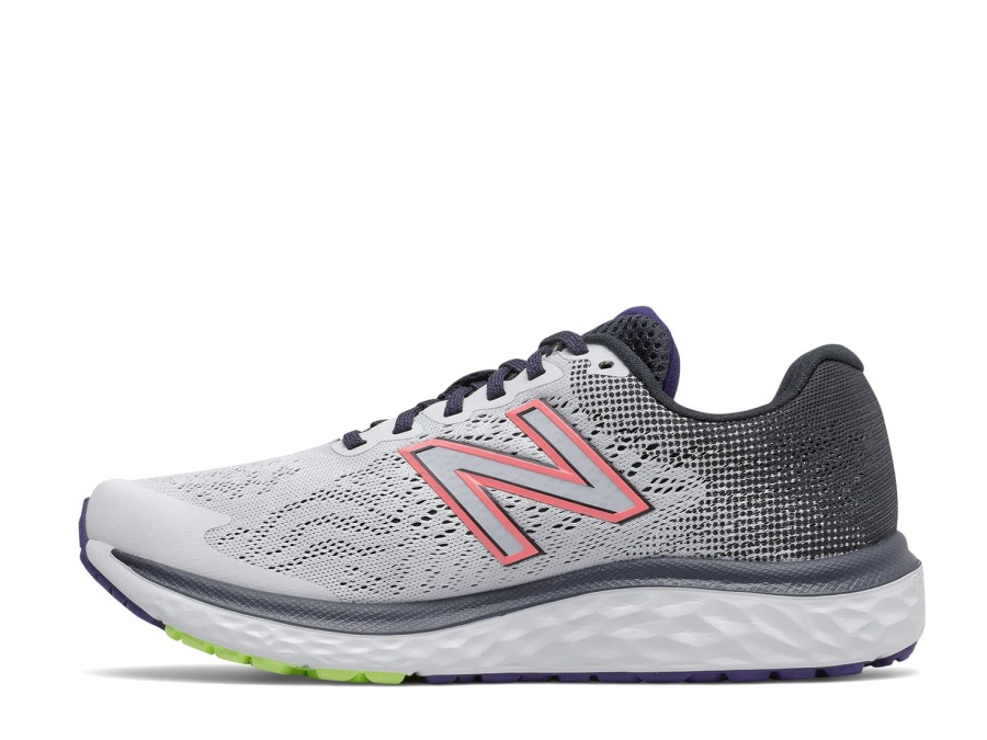 New New Balance Fresh Foam 680 V7 Running Shoe - Women'S White/Grey/Multicolor