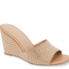 Hot BCBGeneration Giani Wedge Sandal Tan/Clear