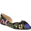 Clearance Nine West Bliza Flat Black Floral Print