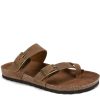 Best White Mountain Gracie Slide Sandal Brown Leather