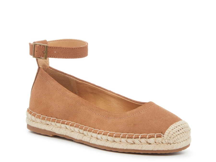 Hot Crown Vintage Lertha Espadrille Flat Graham Crust Tan