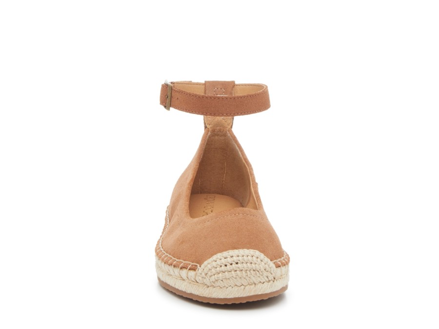 Hot Crown Vintage Lertha Espadrille Flat Graham Crust Tan