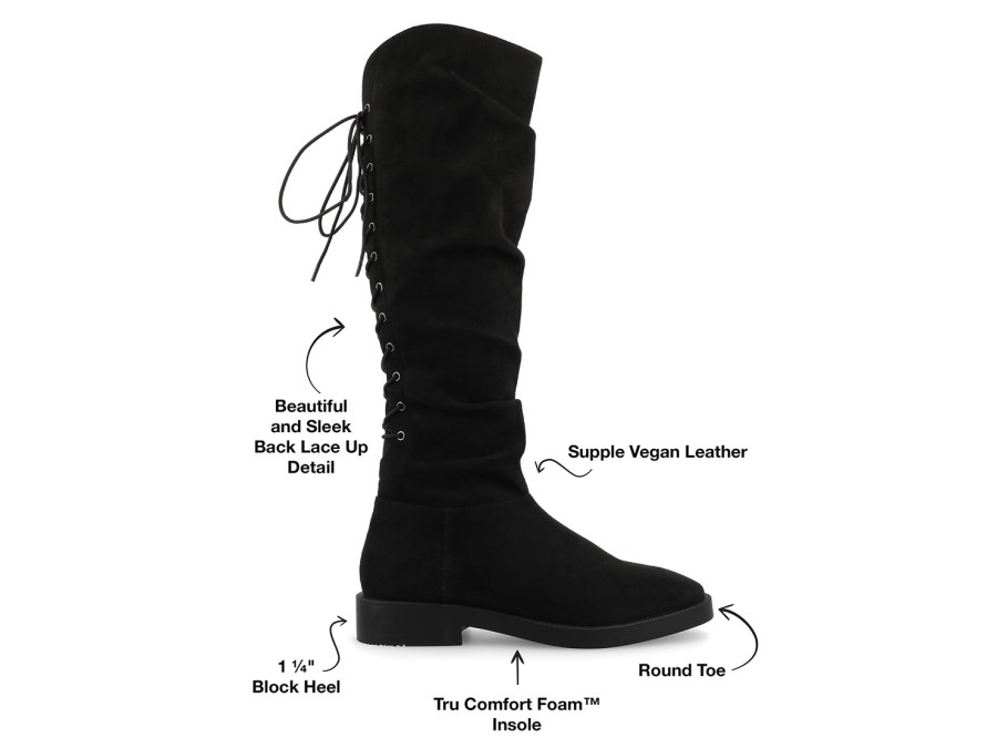 Best Journee Collection Mirinda Wide Calf Boot Black