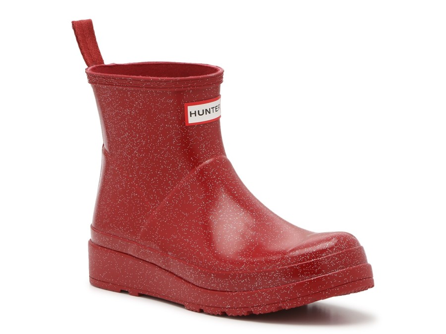 Best HUNTER Play Short Star Cloud Rain Boot - Women'S Red