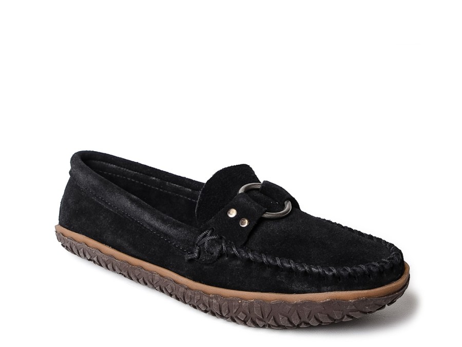 Hot Minnetonka Tracey Tread Slipper Black