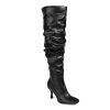 Hot Journee Collection Kindy Wide Calf Boot Black