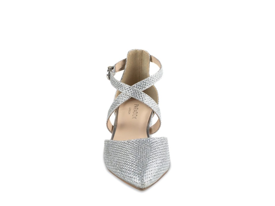 Hot Paradox London Francis Pump Silver Metallic