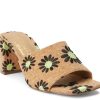 Clearance Coconuts Kristin Sandal Black Daisy Print