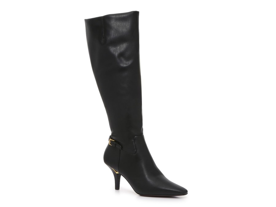 New Franco Sarto Luna Wide Calf Boot Black