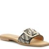 New Dolce Vita Ilexa Sandal Black/Off White Stripe