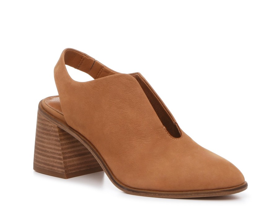 Clearance Lucky Brand Ratonda Pump Latte Tan