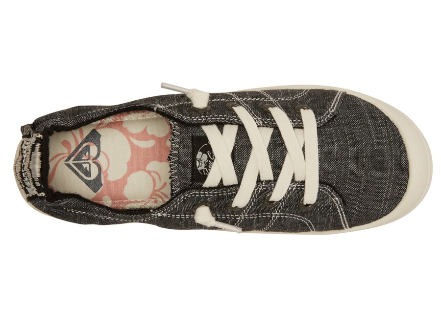 New Roxy Bayshore Plus Sneaker Black Textile