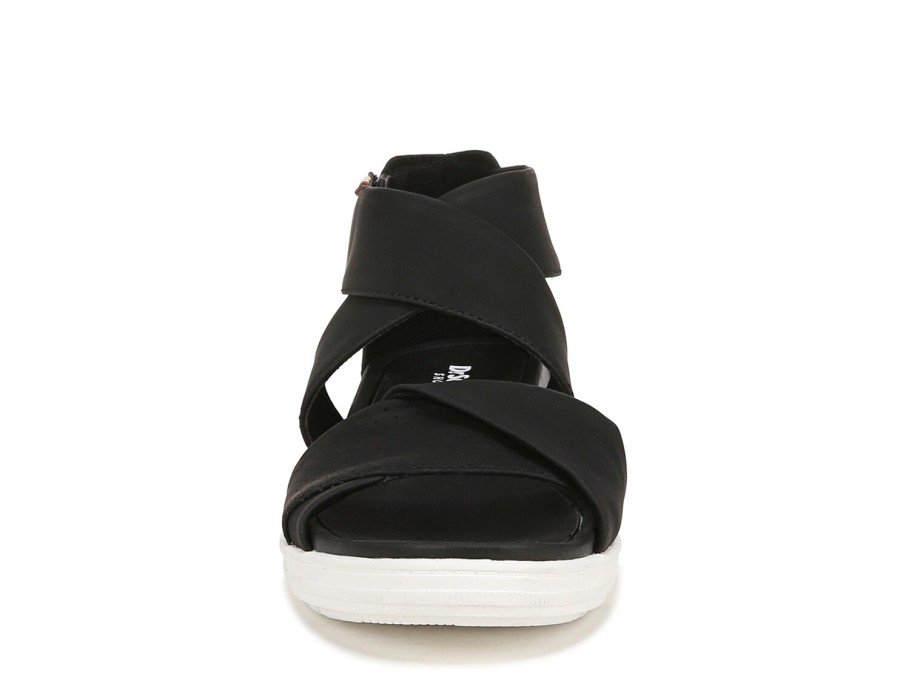 New Dr. Scholl's Time Off Fun Wedge Sandal Black