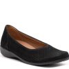 Clearance Ara Avril Ballet Flat Black Faux Suede