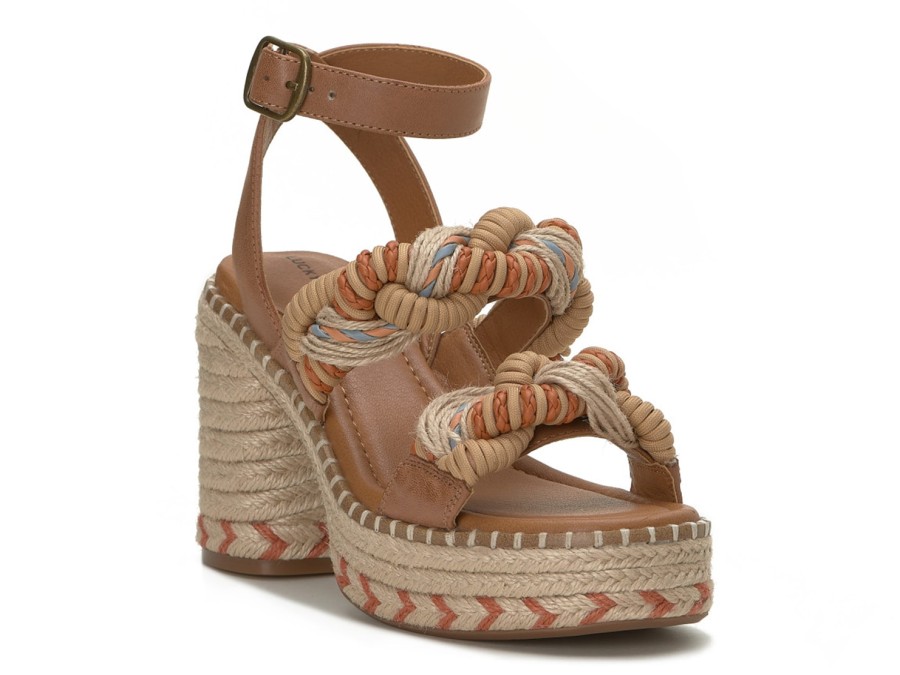 Wholesale Lucky Brand Jewelly Espadrille Platform Sandal Multicolor