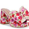 Clearance Betsey Johnson Maccie Platform Sandal White Multicolor