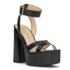 New Jessica Simpson Beasley Platform Sandal Black