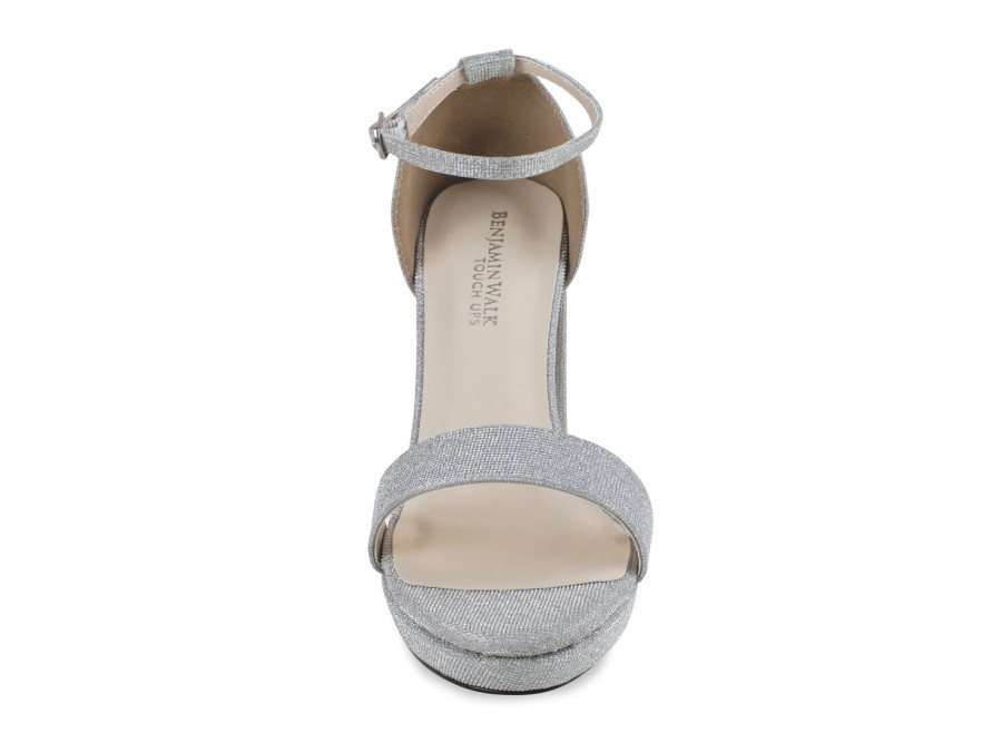 Hot Touch Ups by Benjamin Walk Mia Platform Sandal Silver Metallic