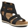 Best Adrienne Vittadini Truly Wedge Sandal Black