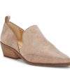 Best Lucky Brand Mahzan Flat Beige Leather